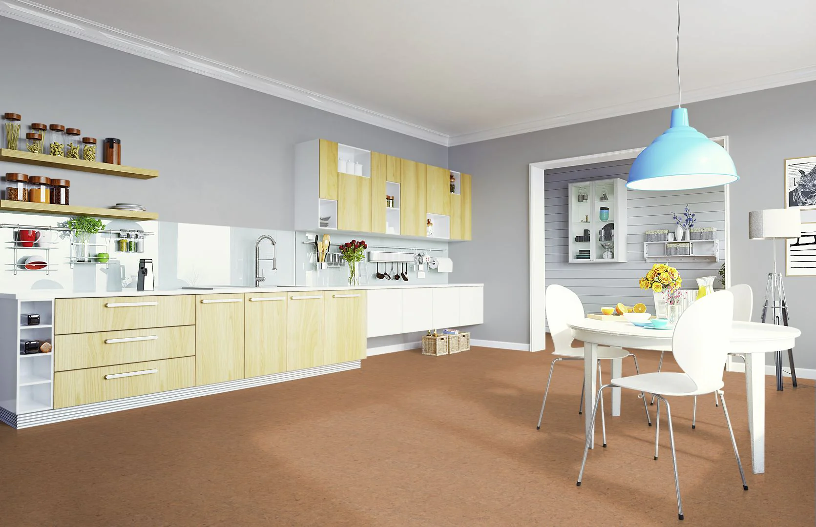 NaturTrend Cork Floating Floors  Klassik Sand - Image 4